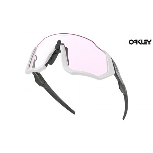 Cheap Oakley Flight Jacket Sunglasses Carbon Frame And Prizm Low Light Lens Fake Oakley Sunglasses